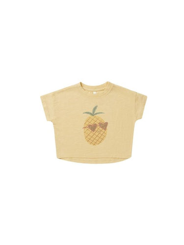 Rylee + Cru Boxy Tee, Pineapple
